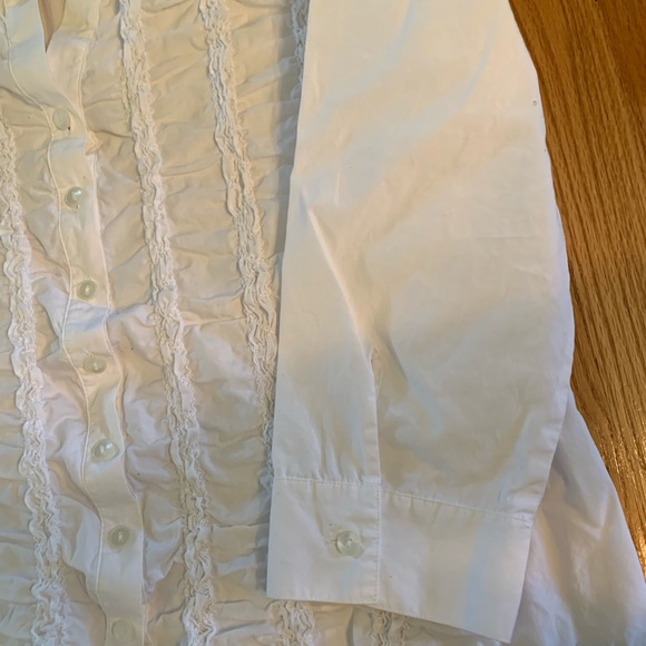 Talbots Ruffled Blouse size 14 - Picture 4 of 6
